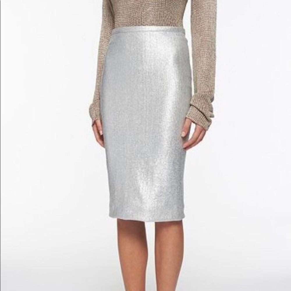 DVF metallic pencil skirt